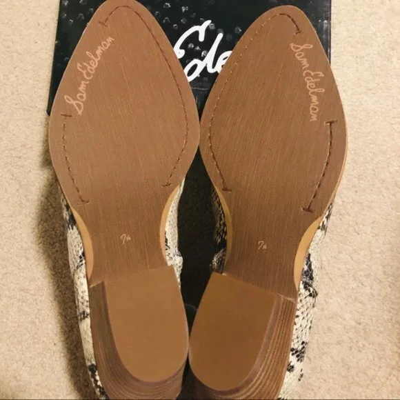 NEW Sam Edelman Neena Beach Multi Pacific Snake Leather Womens Size 7.5M… - Picture 7 of 7